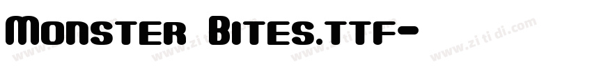 Monster Bites.ttf字体转换